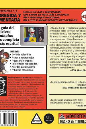 El libro gordo de 31 minutos, Versión 1.1 -  Corregida y aumentada