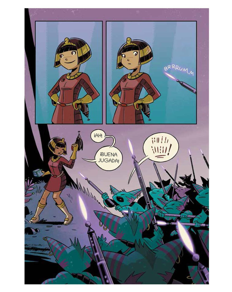  Cleopatra en el espacio. Práctica de tiro