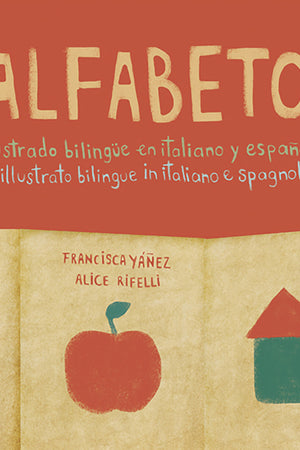 Alfabeto ilustrado bilingüe en italiano y español