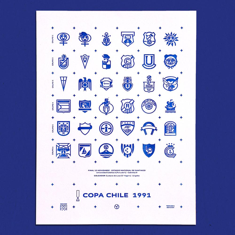 AFICHE COPA CHILE 1991