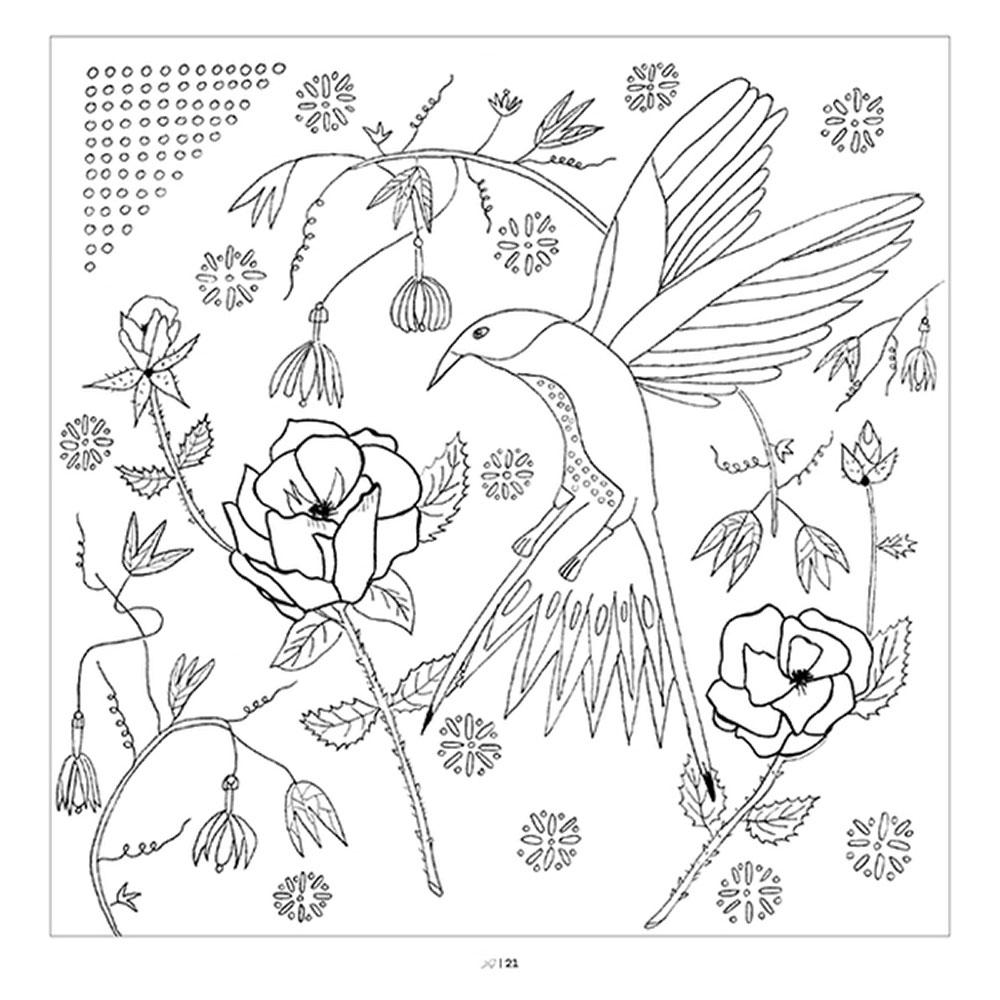 La Vida a Mano Colorea, Borda, Estampa