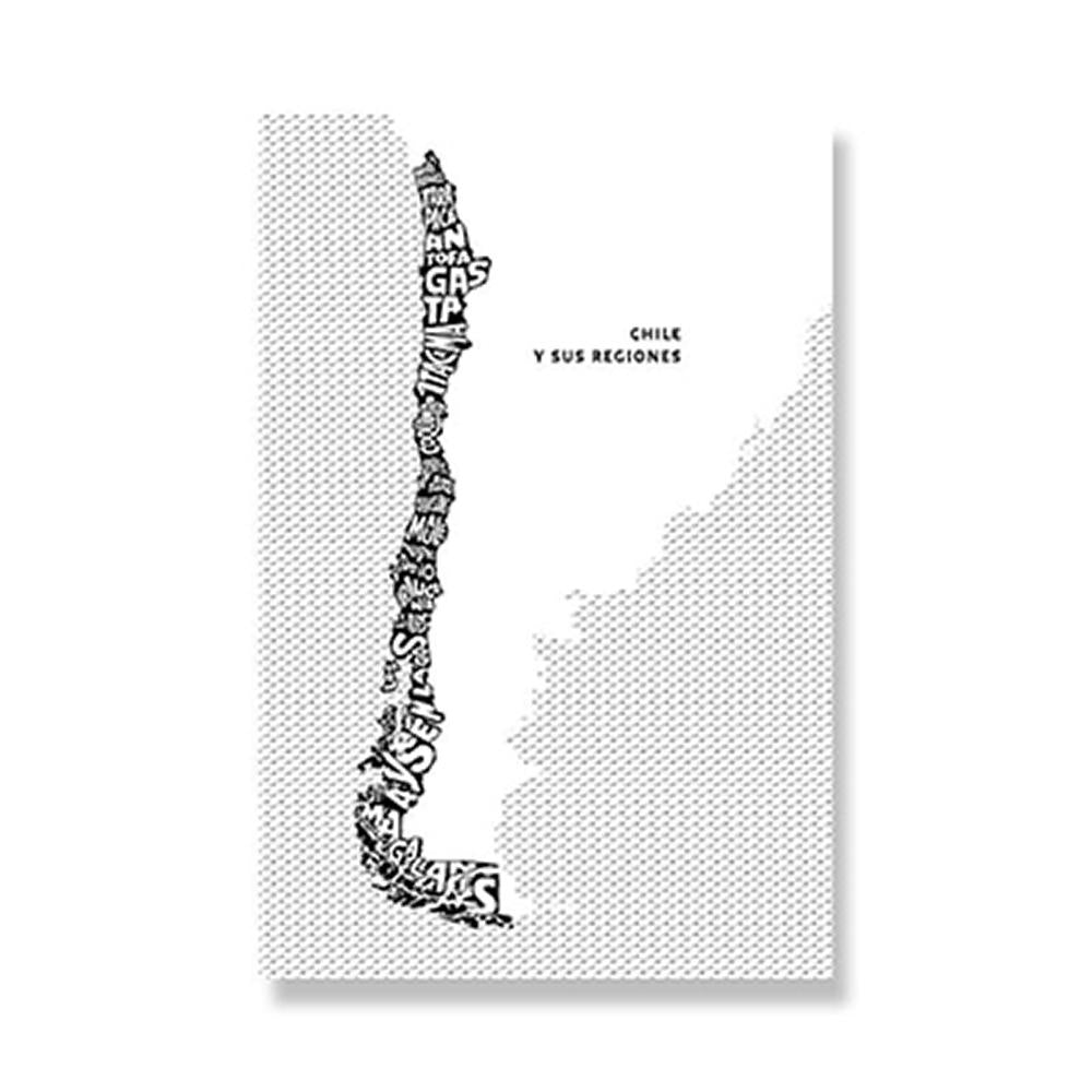 POSTAL TERRITORIOS TIPOGRÁFICOS - Chile y sus regiones