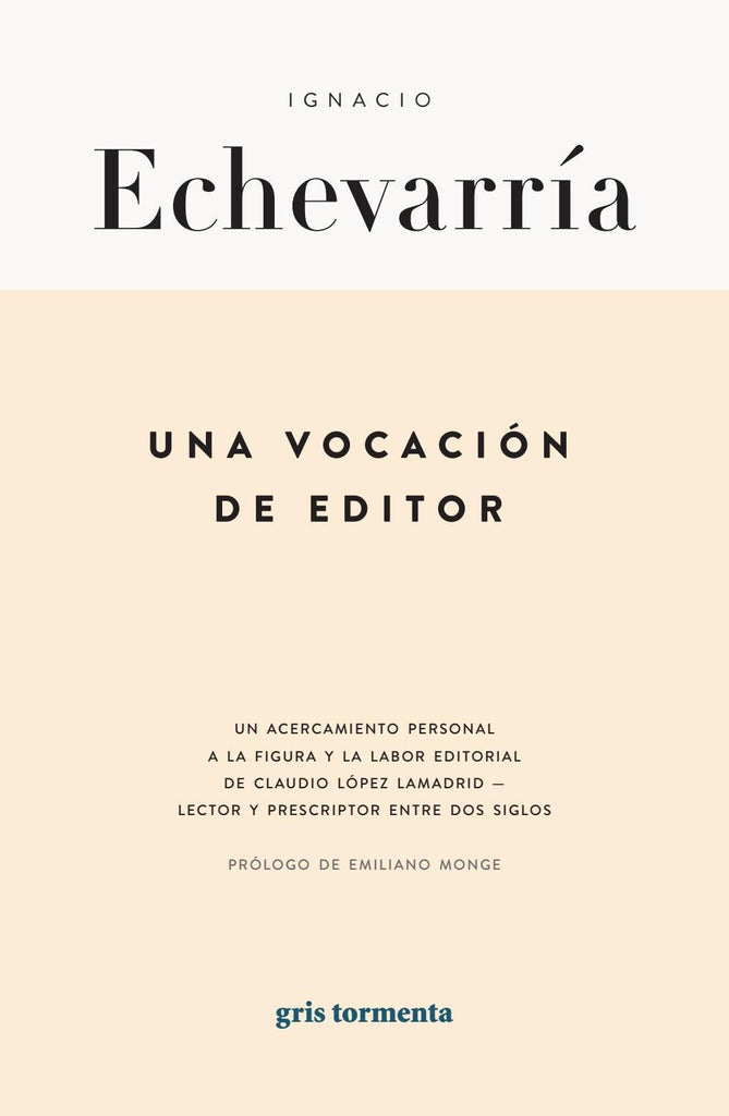 Una Vocación de editor